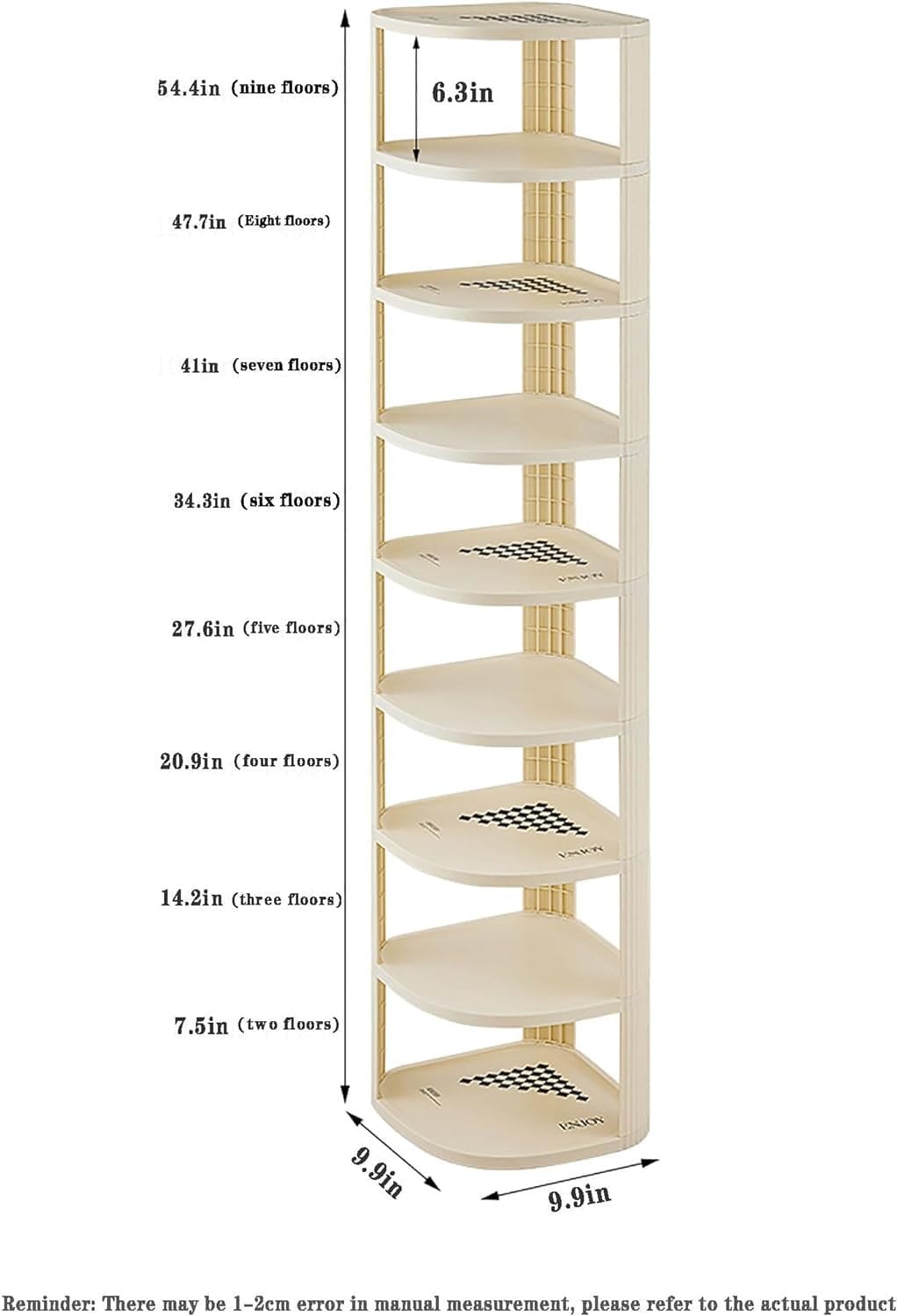 7 Layer Creamy Corner Shoe Rack, Multilayer Simple Shoe Rack, Doorway Home Adjustable Shoe Storage Rack, Artifact Space Saving Dormitory Shoe Cabinet, Simple Plastic Corner Shoe Rack, Multipurpose Narrow Shelf 7 Layer Creamy Corner Shoe Rack, Multilayer Simple Shoe Rack, Doorway Home Adjustable Shoe Storage Rack, Artifact Space Saving Dormitory Shoe Cabinet, Simple Plastic Corner Shoe Rack, Multipurpose Narrow Shelf